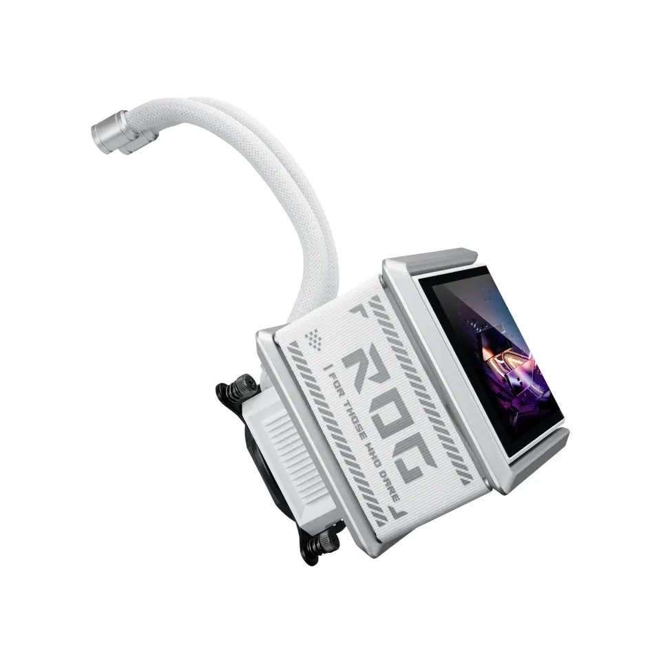 ASUS vodní chladič CPU AIO ROG RYUO IV SLC 360 ARGB, 3x120 mm, LGA1851, AM5, bílá