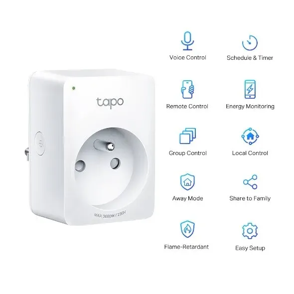 TP-LINK Tapo P110 Mini chytrá Wi-Fi zásuvka, sledování spotřeby energie