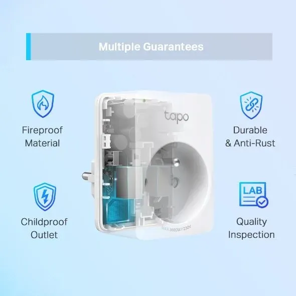 TP-LINK Tapo P110 Mini chytrá Wi-Fi zásuvka, sledování spotřeby energie