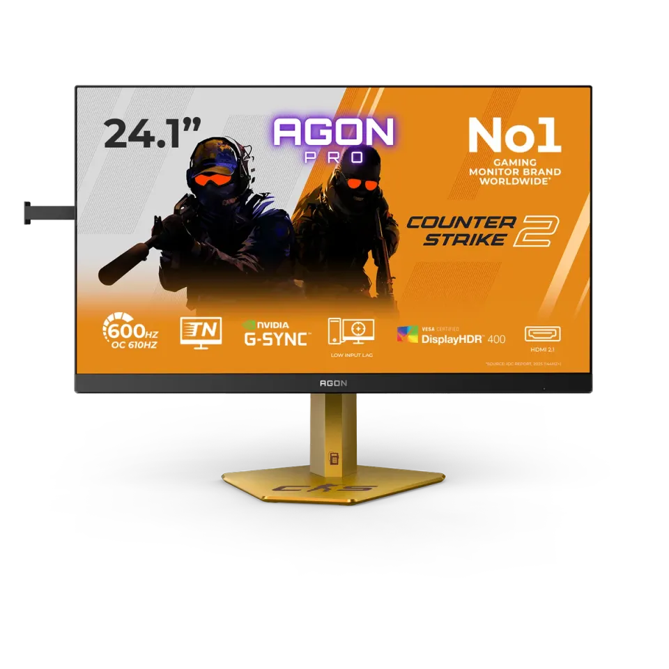 AOC LCD AGON PRO herní CS24A 24,1" TN/1920x1080@610Hz/0,5ms/500cd/2xHDMI/DP/4xUS