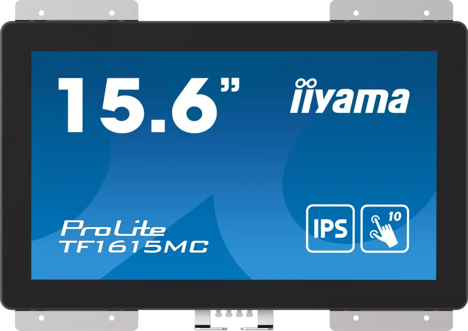 16" iiyama TF1615MC-B1: FHD,10P,IP65,HDMI,DP,VGA