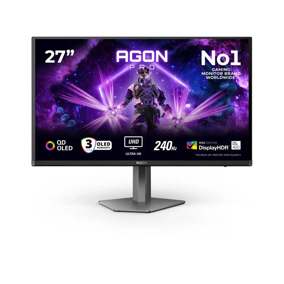 AOC LCD AGON PRO herní AG276UZD 27" QD-OLED/3840x2160@240Hz/0,03ms/1000cd/2xHDMI