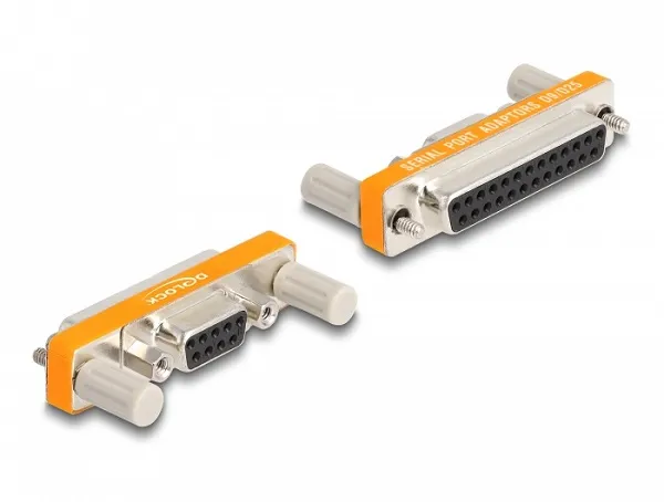 Delock Adaptér z 9 pinového zásuvkového konektoru D-Sub s maticemi na 25 pinový