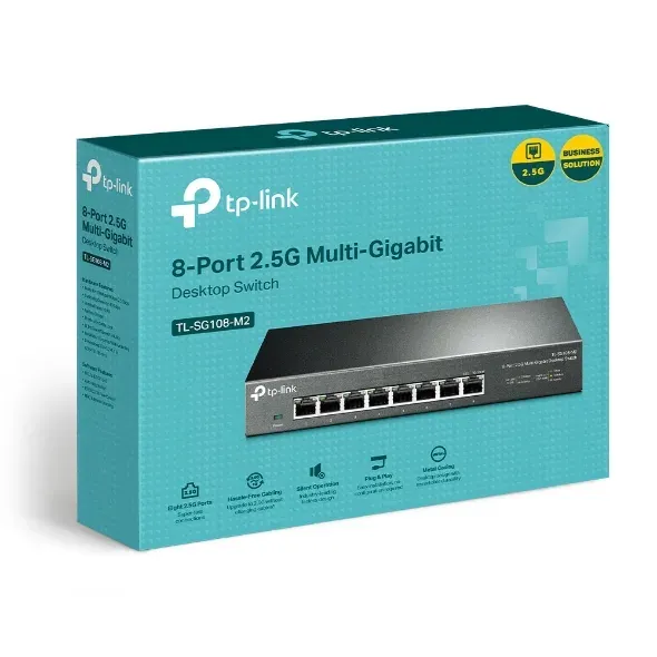 TP-Link TL-SG108-M2 Switch 8 port Multi Gigabit 100M/1G/2.5G