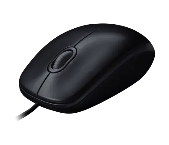 Logitech myš M100, optická, USB, 3 tlačítka, černá, 1000dpi