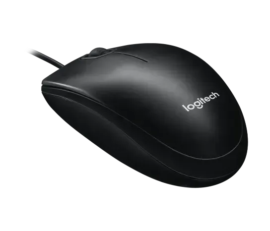 Logitech myš M100, optická, USB, 3 tlačítka, černá, 1000dpi