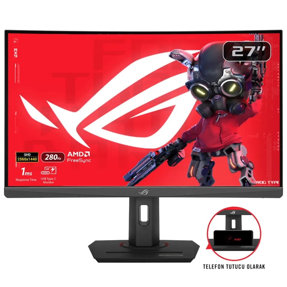 ASUS ROG/Strix XG27WCMS/27"/VA/QHD/280Hz/1ms/Black/3R