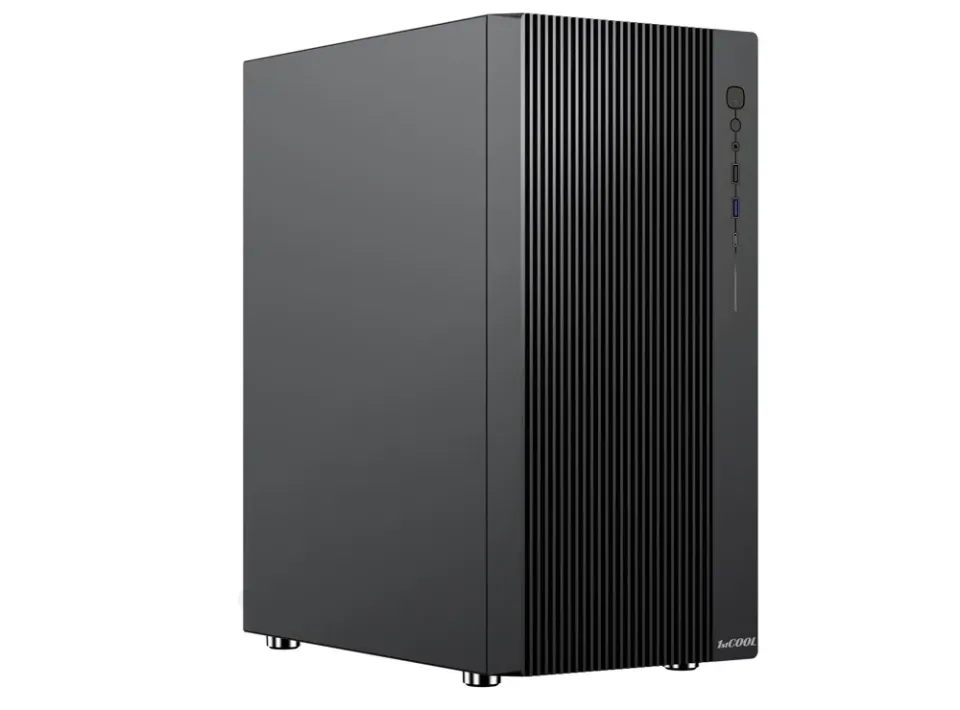 1stCOOL Middle Tower GAMER 4, ATX black černý, bez zdroje, fulltower ATX (USB3+ Audio) (PC case)