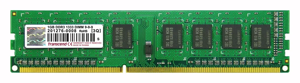 Transcend paměť 1GB DDR3 1333 U-DIMM 1Rx8