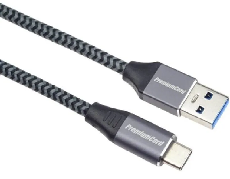 PremiumCord kabel USB-C - USB 3.0 A (USB 3.1 generation 1, 3A, 5Gbit/s) 0,5m opl
