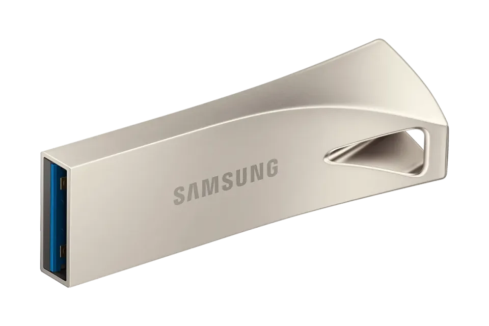 SAMSUNG BAR PLUS flash 64GB kovový stříbrný, USB3.2gen1 flash drive, odolný