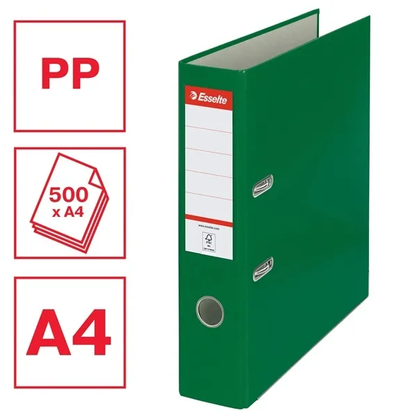 Esselte Economy A4 75 mm zelený