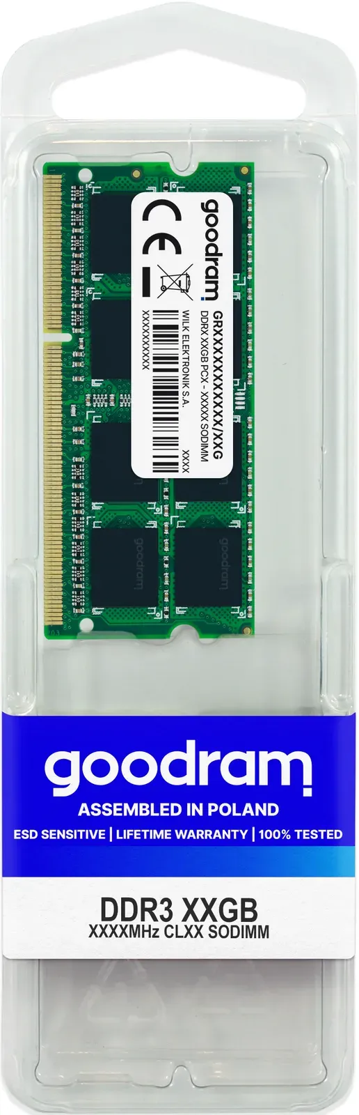 GOODRAM SODIMM DDR3 8GB 1600MHz CL11