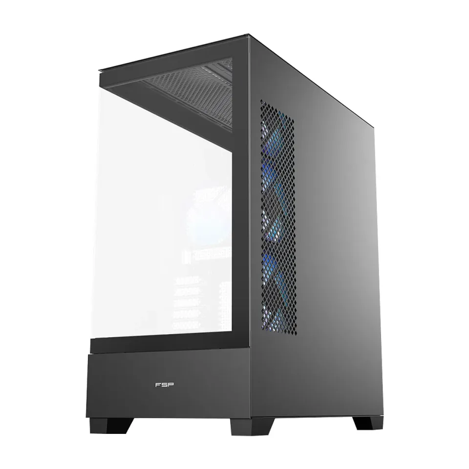 FSP M370-BA/Midi Tower/Transpar./Černá