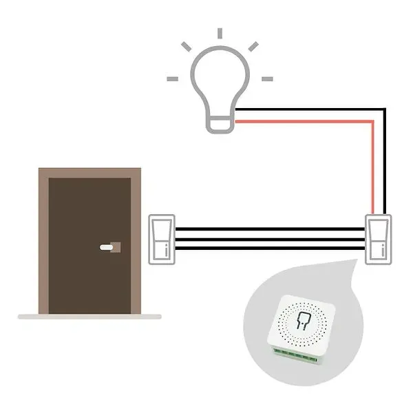 Solarmi Wi-Fi mini relé pro monitorování napájení AC- 100V-250V, 10A, TASMOTA