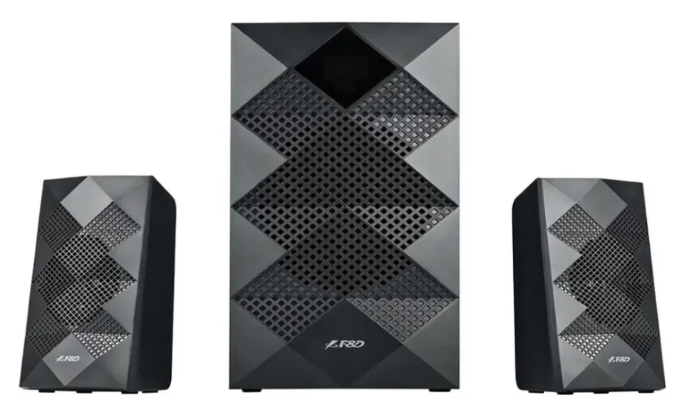 FENDA F&D repro A180X/ 2.1/ 42W/ černé/ BT4.0/ FM rádio/ USB přehrávání/ dálkový ovladač