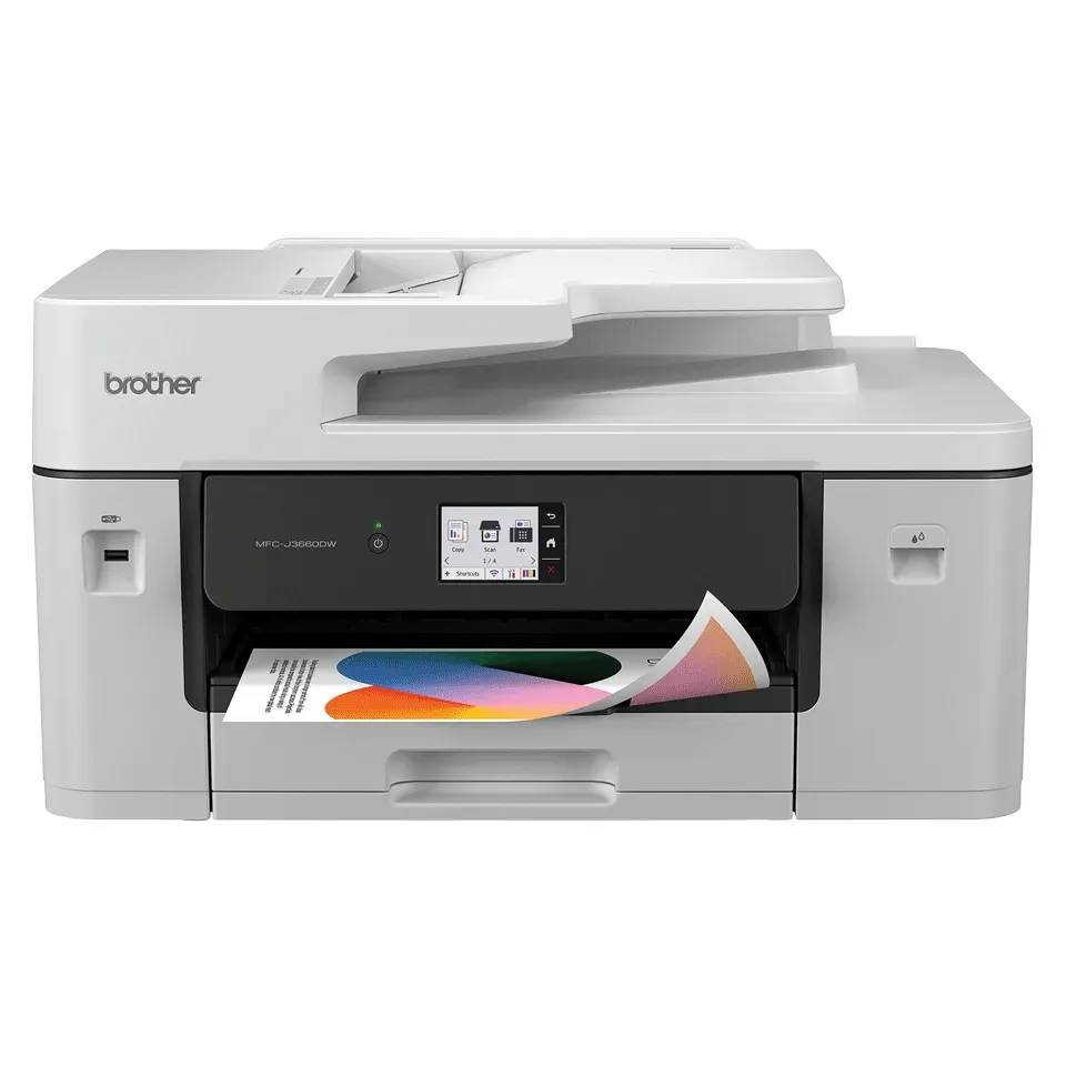 Brother MFC-J3660DW – inkoustová multifunkce A3 4 v 1 s faxem, oboustranný tisk A3, ADF, gigabitový Ethernet a Wi-Fi