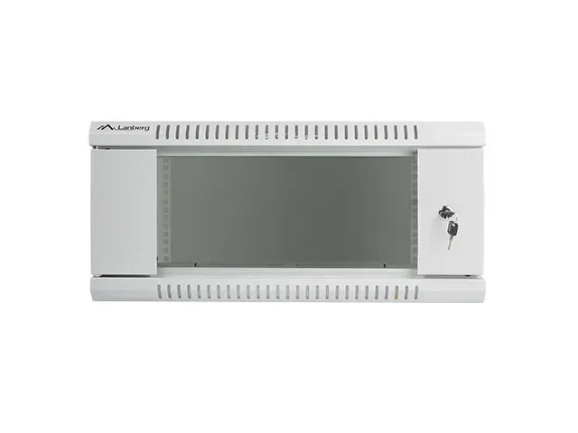Nástěnný rack 19'' 4U 600X450mm šedý flat pack