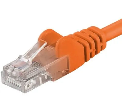 PremiumCord Patch kabel UTP RJ45-RJ45 level 5e 10m oranžová