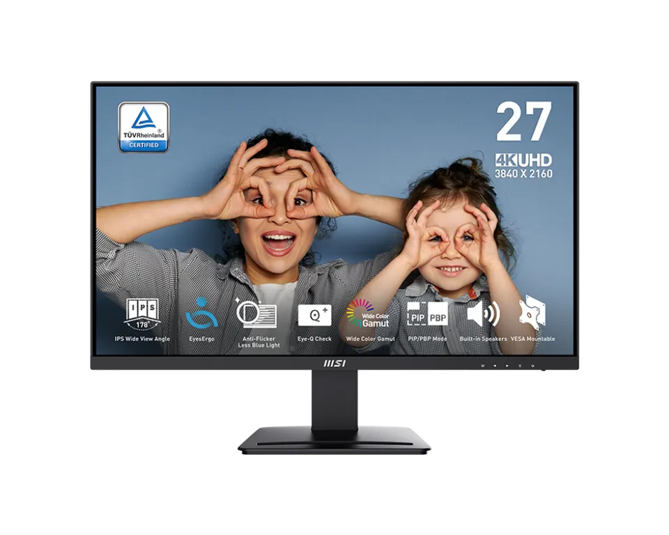 MSI monitor PRO MP273U 27" IPS/3840x2160 UHD/60Hz/4ms/2xHDMI/DP/černá