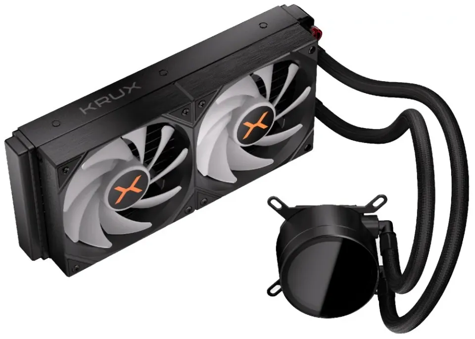 Krux vodní chladič CPU HydroX 240 ARGB / 2x120mm ARGB / PWM / AMD i Intel