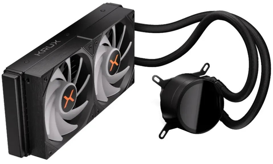 Krux vodní chladič CPU HydroX 240 ARGB / 2x120mm ARGB / PWM / AMD i Intel