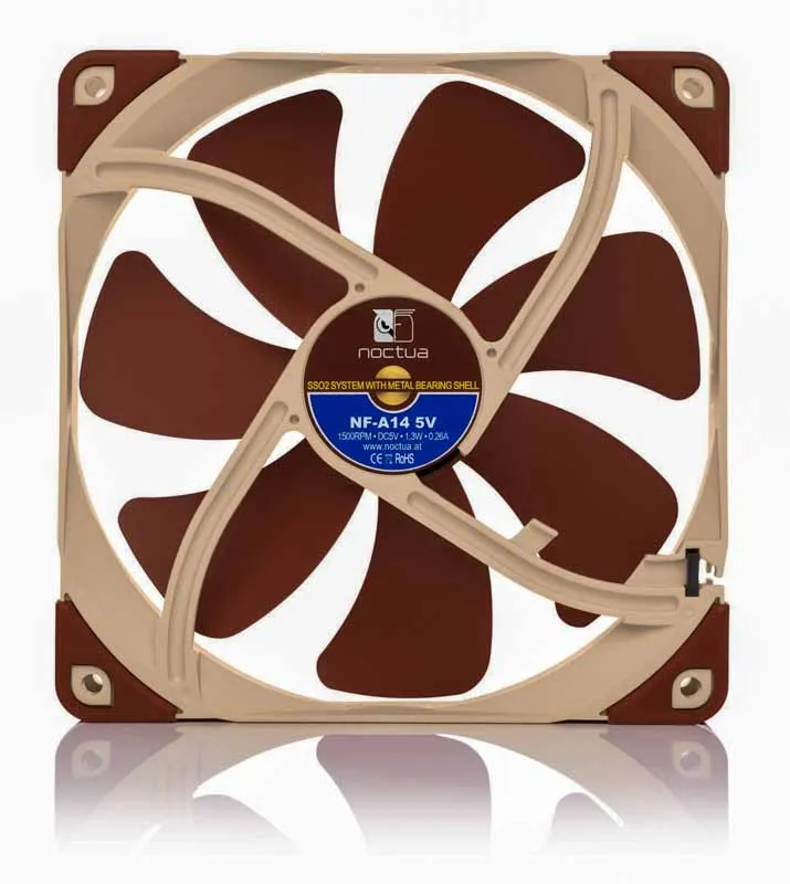 Noctua NF-A14 5V, 140x140x25 mm, 3-pin