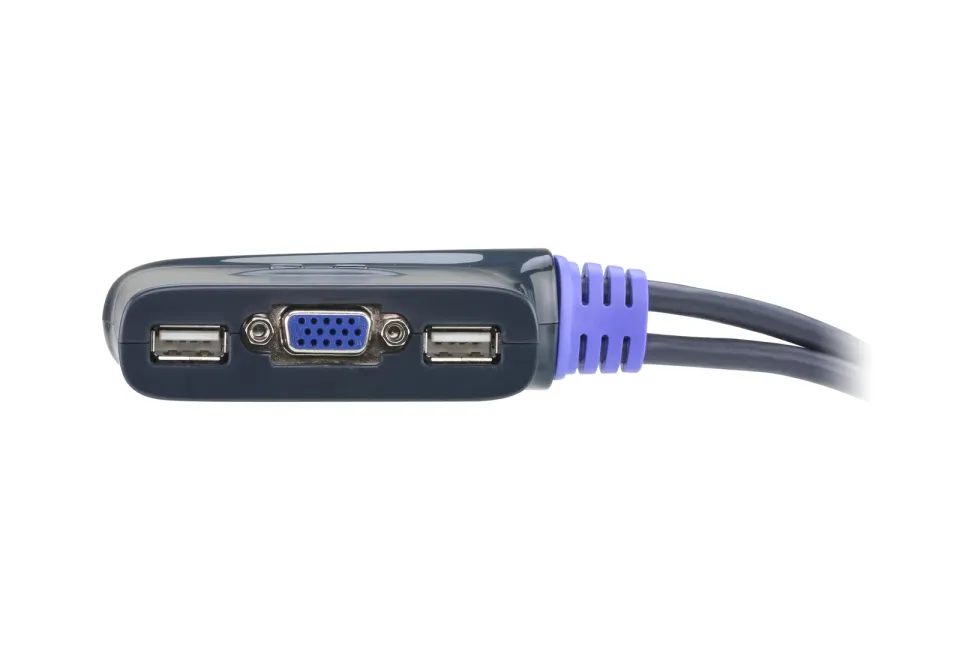 ATEN 2-port HDMI KVM USB2.0 mini, audio, 1.2m kabely, DO