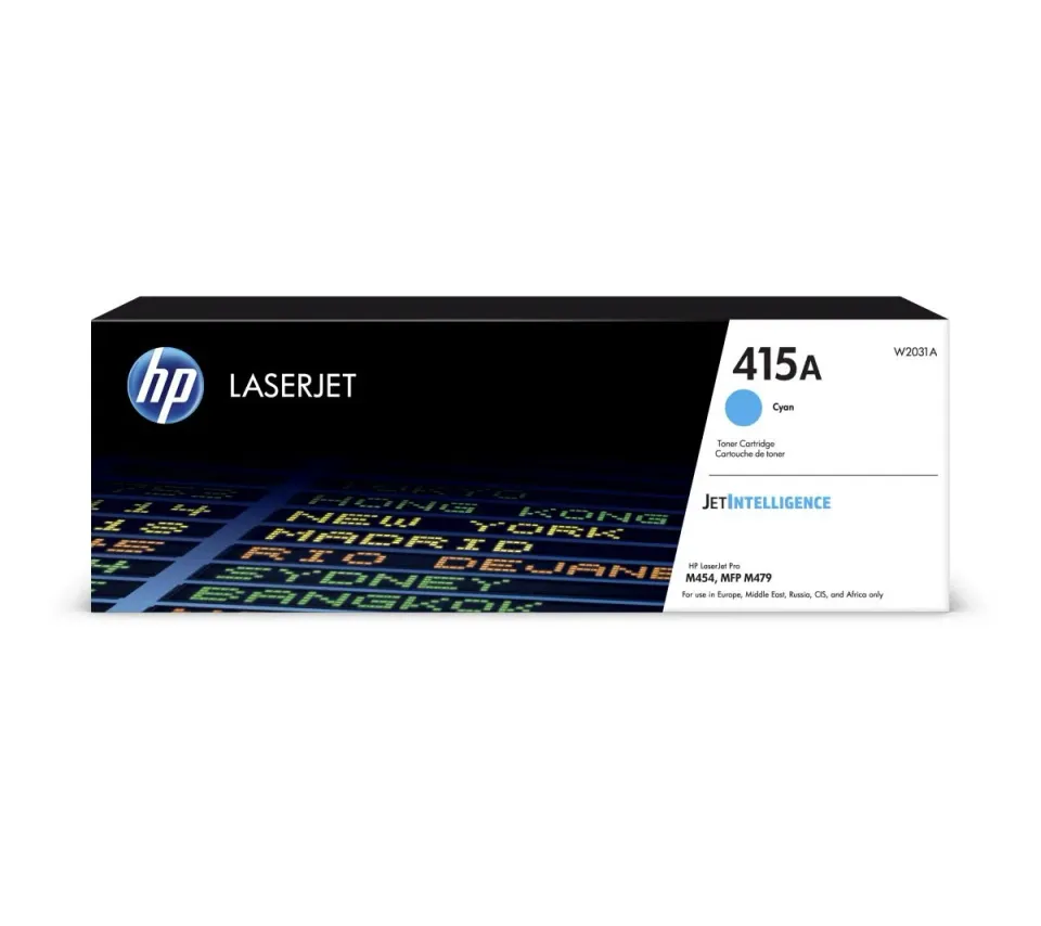 HP W2031A originální toner azurový č.415A malý cca 2100 str. (cyan, pro HP CLJ M454, M479, Jetintelligence )