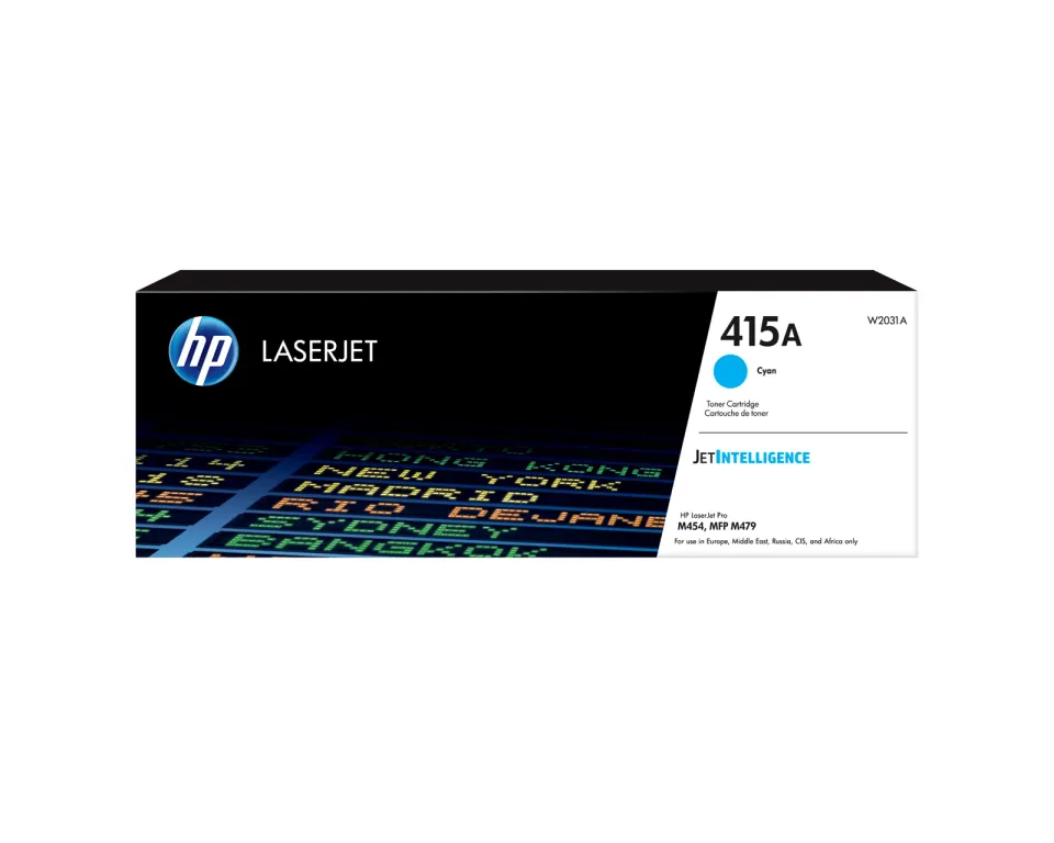 HP W2031A originální toner azurový č.415A malý cca 2100 str. (cyan, pro HP CLJ M454, M479, Jetintelligence )