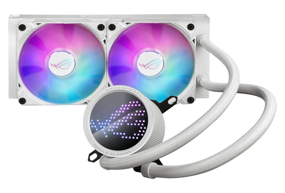 ASUS vodní chladič CPU AIO ROG RYUO III 240 ARGB WHITE, 2x120mm, LGA1851, AM5