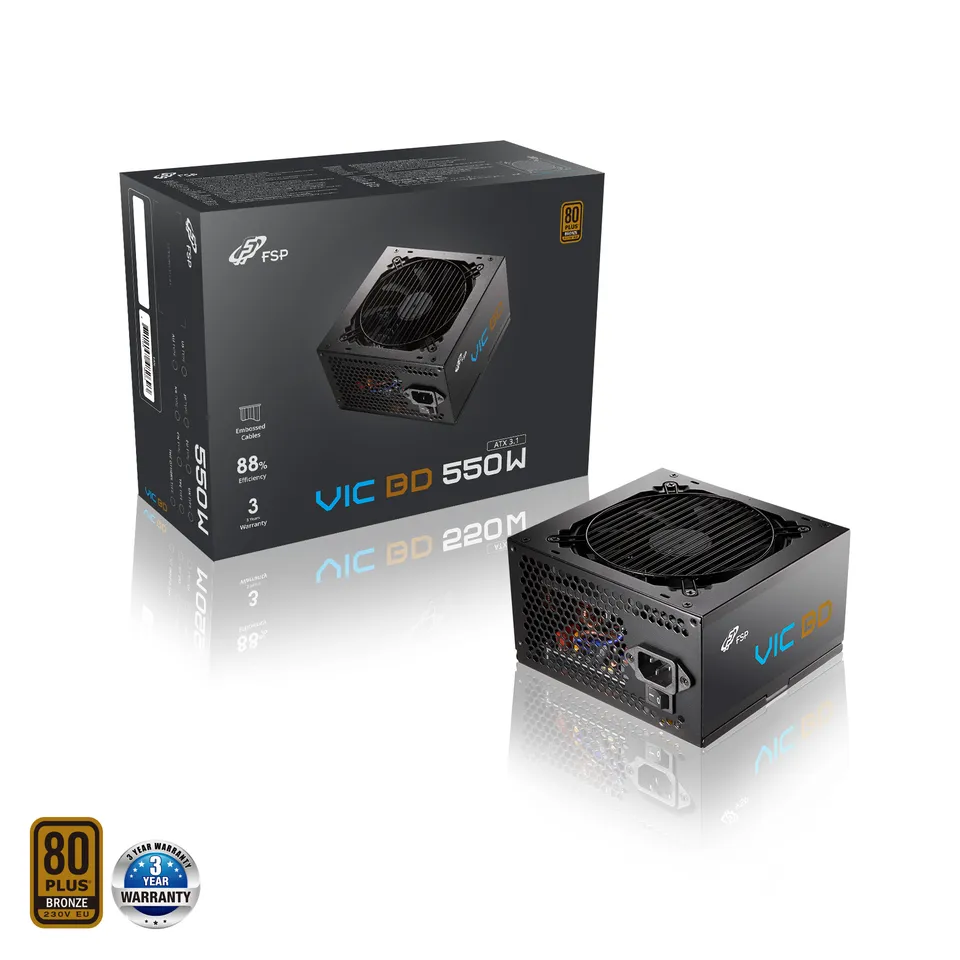 FSP VIC BD 550, 80PLUS BRONZE, ATX 3.1, 550W