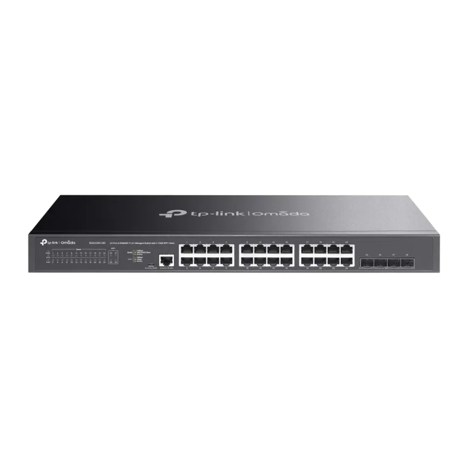 TP-LINK SG3428X-M2 Řízený switch JetStream L2+ s 24 porty 2.5GBASE-T a 4 10GE SFP+ sloty