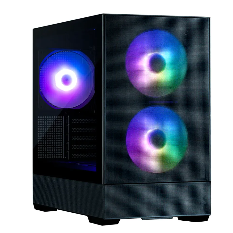 Zalman skříň P30 AIR Black / miniT / 3x140mm fan ARGB / USB 3.0 / USB-C / temperované sklo / mesh panel / černá