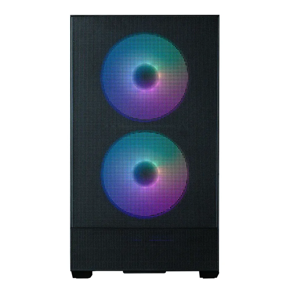Zalman skříň P30 AIR Black / miniT / 3x140mm fan ARGB / USB 3.0 / USB-C / temperované sklo / mesh panel / černá