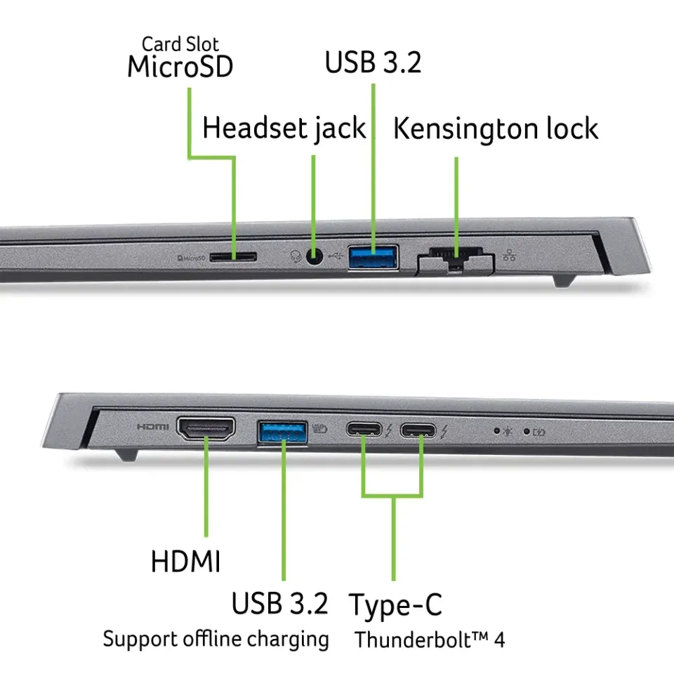 Acer Aspire X 16 AI/AX16-I71M-96F0/UX9-388H/16"/2880x1800/16GB/512GB/Intel int/W11H/Gray/2R