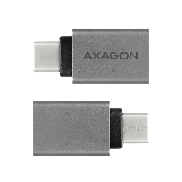 AXAGON RUCM-AFA, redukce USB-C (M) -> USB-A (F), USB 3.2 Gen 2, 3A, ALU