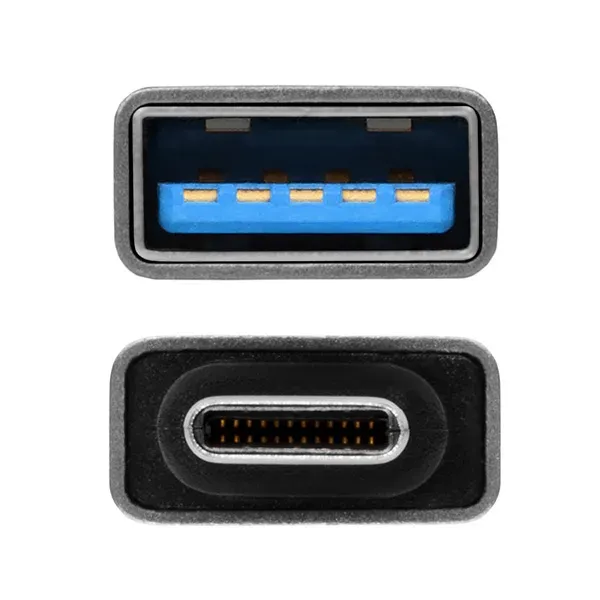 AXAGON RUCM-AFA, redukce USB-C (M) -> USB-A (F), USB 3.2 Gen 2, 3A, ALU