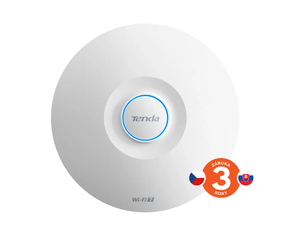 Tenda i36 WiFi 7 BE5010 AP 5010 Mb/s, 1x 2.5G LAN, GLAN, 11x SSID, VLAN, aktivní PoE, Fast roaming