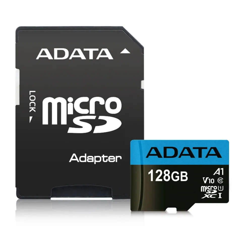 ADATA MicroSDXC karta 128GB Premier UHS-I Class 10 + adaptér