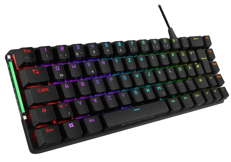 ASUS klávesnice ROG Falchion ACE 75 HE, Mechanická, USB-C, US, černá