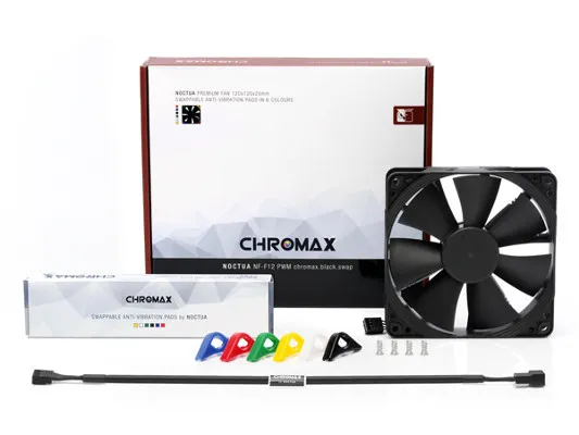 Noctua NF-F12 PWM chromax.black.swap, 120x120x25 mm