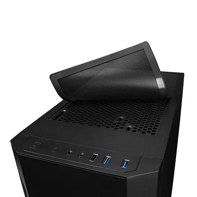 CHIEFTEC skříň AS-01B-OP, mini-ITX, Black, bez zdroje