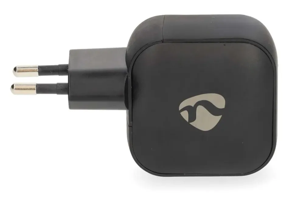 NEDIS síťová nabíječka/ 35 W/ PD 3.0/ rychlé nabíjení/ 1.75 / 2.33 / 2.92 / 3.0 A/ 2x USB-C/ černá
