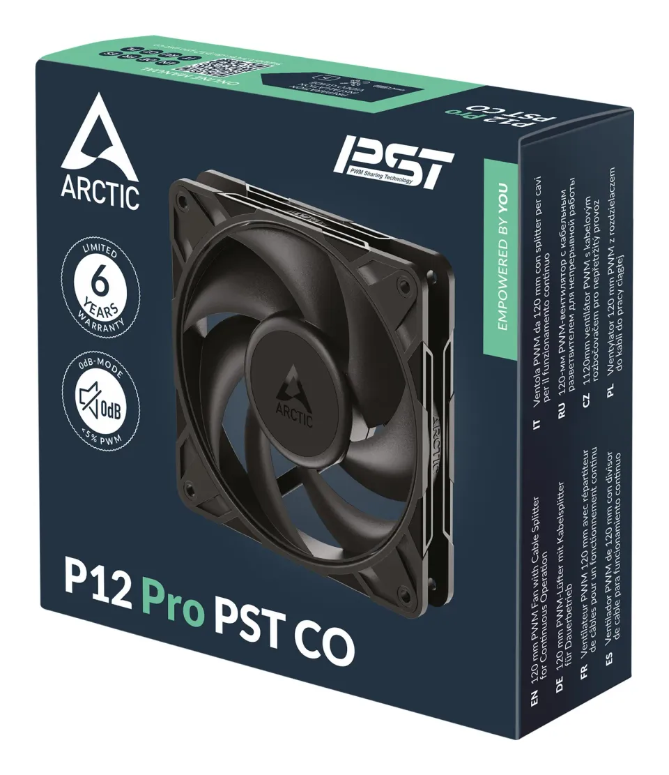 ARCTIC P12 Pro PST CO ventilátor - 120mm, black