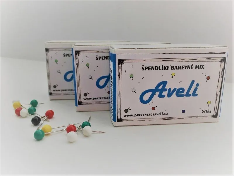AVELI Špendlík barevný mix