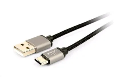 GEMBIRD CABLEXPERT Kabel USB 3.0 AM na Type-C kabel (AM/CM), 1,8m, opletený, čer