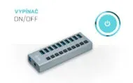 i-tec USB 3.0 Charging HUB 10 Port + Power Adapter 48 W