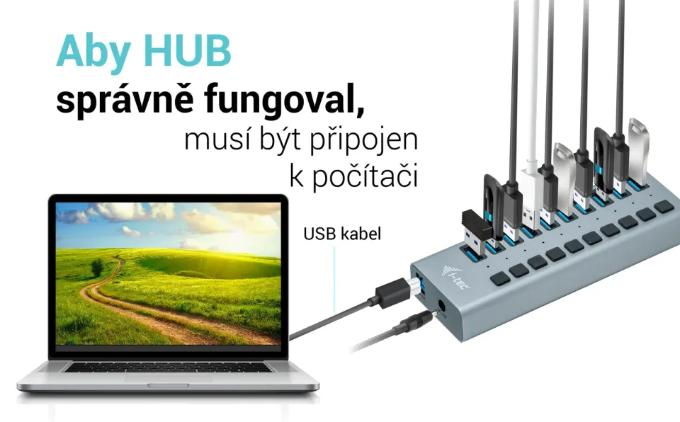 i-tec USB 3.0 Charging HUB 10 Port + Power Adapter 48 W