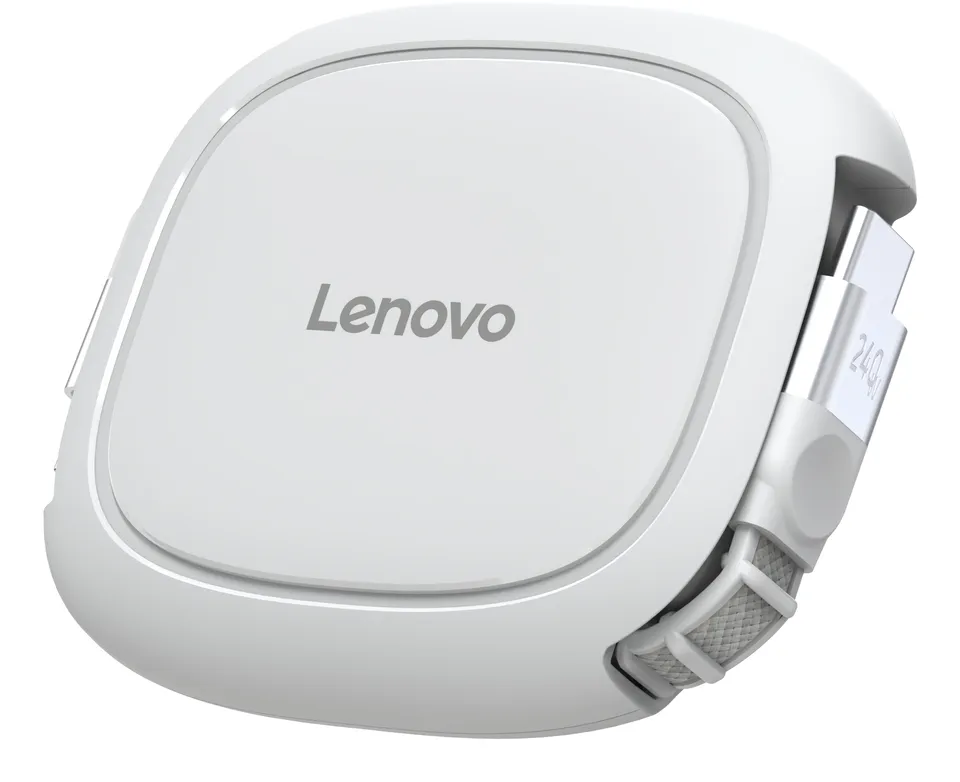 Lenovo 240W USB-C ausziehbares Kabel USB-C auf USB-C Stromversorgung und Daten
